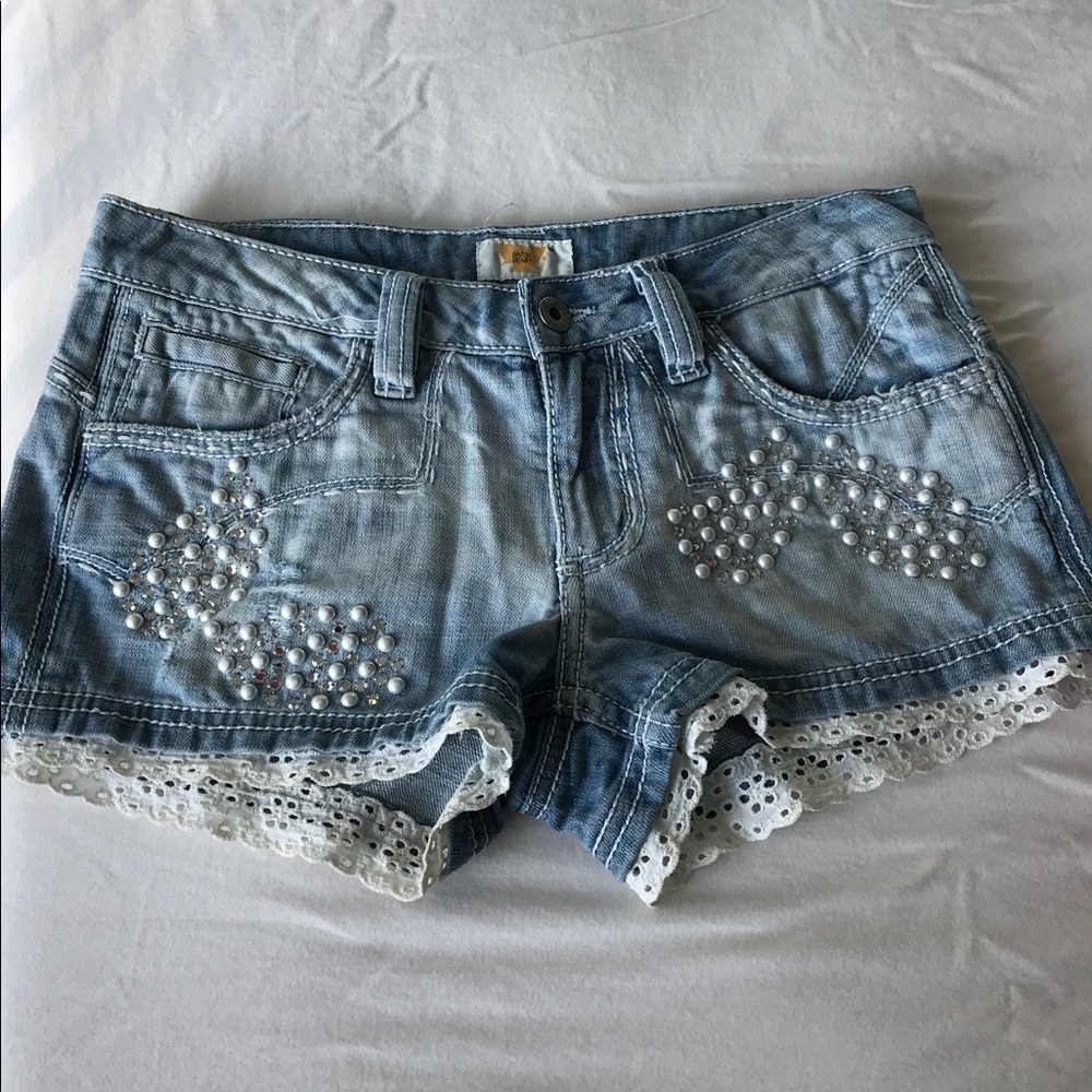 Denim shorts